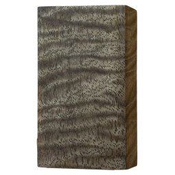Black stabilized curly Mango wood block