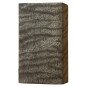 Black stabilized curly Mango wood block