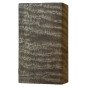 Black stabilized curly Mango wood block