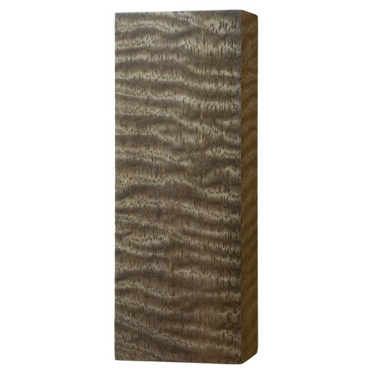 Black stabilized curly Mango wood block