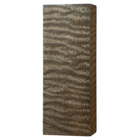 Black stabilized curly Mango wood block