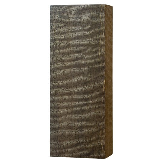 Black stabilized curly Mango wood block
