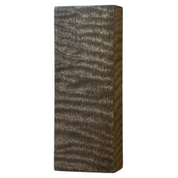 Black stabilized curly Mango wood block