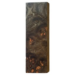 Black Stabilized Neem Burl Block