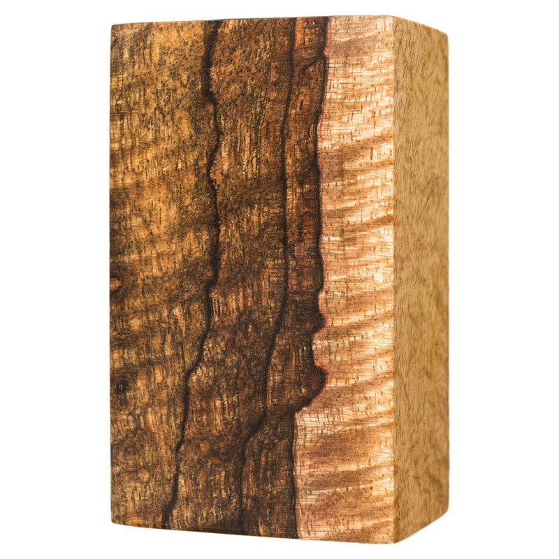 Stabilized Curly Mango Wood Block