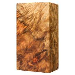 Premium stabilized Amboyna burl block