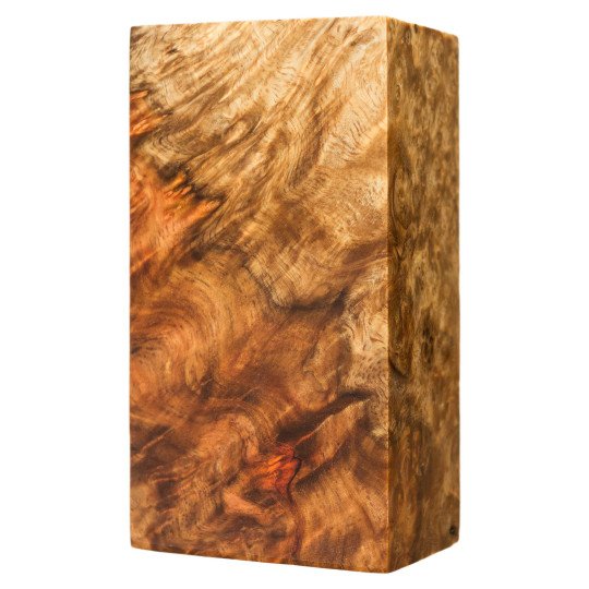Premium stabilized Amboyna burl block