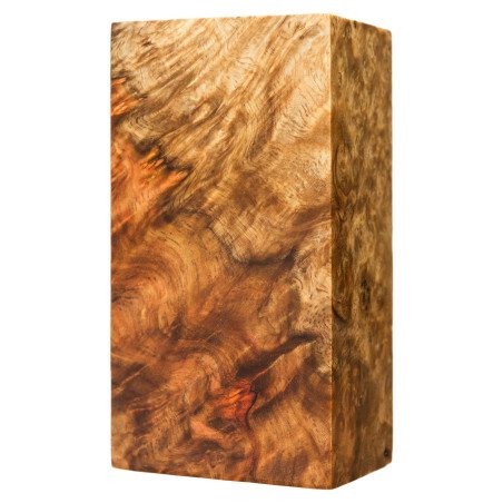 Premium stabilized Amboyna burl block