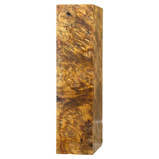 Premium Stabilized Amboyna burl block