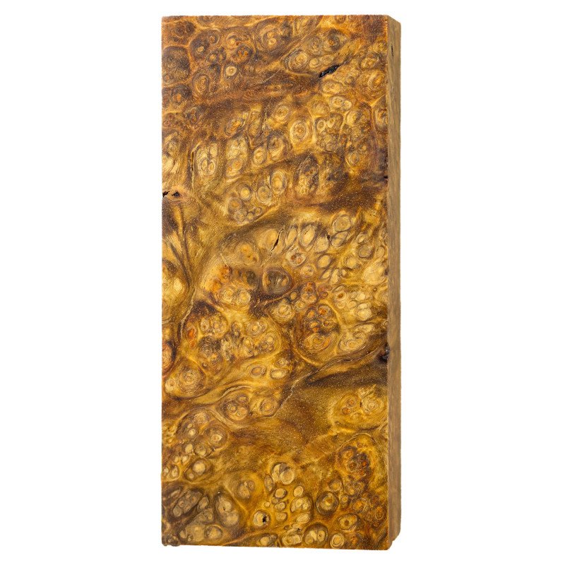 Premium Stabilized Amboyna burl block
