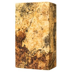 Stabilized spalted Amboyna burl block