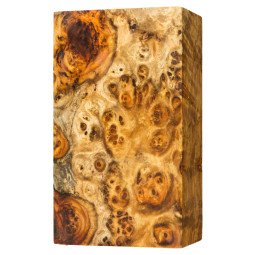 Premium Stabilized Amboyna burl block