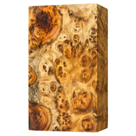 Premium Stabilized Amboyna burl block