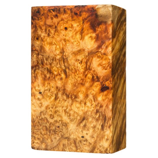 Premium Stabilized Amboyna burl block