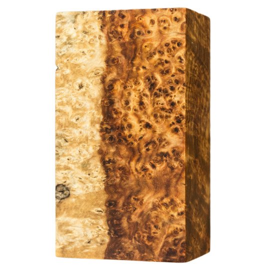 Premium Stabilized Amboyna burl block