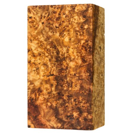 Premium Stabilized Amboyna burl block