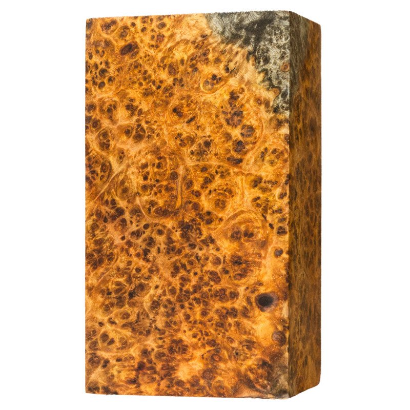 Premium Stabilized Amboyna burl block