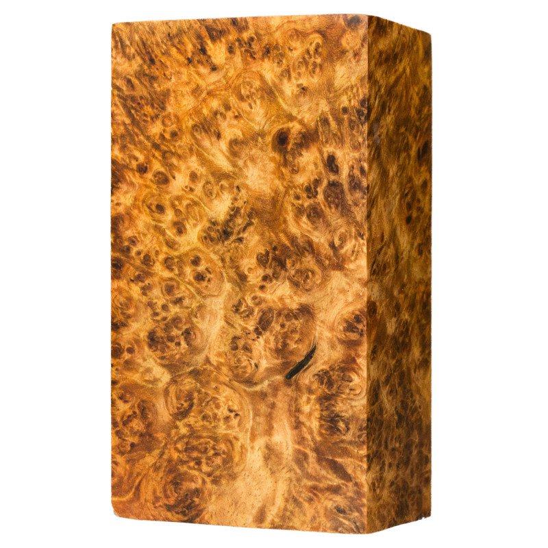 Premium Stabilized Amboyna burl block