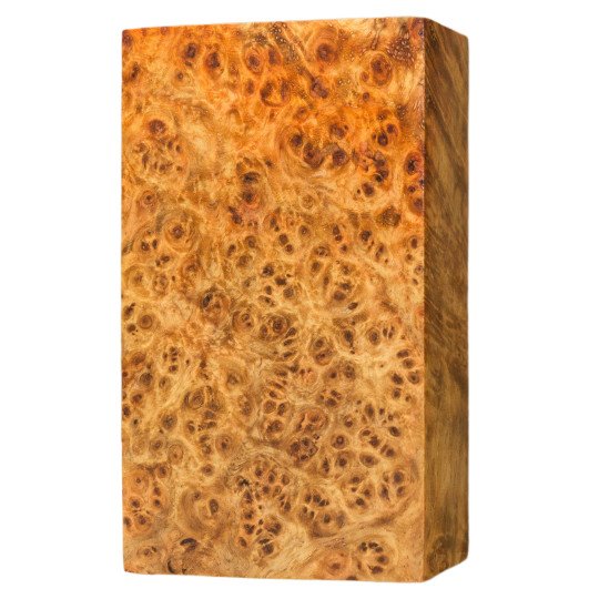 Premium Stabilized Amboyna burl block