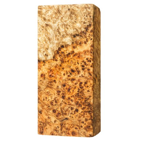 Premium Stabilized Amboyna burl block