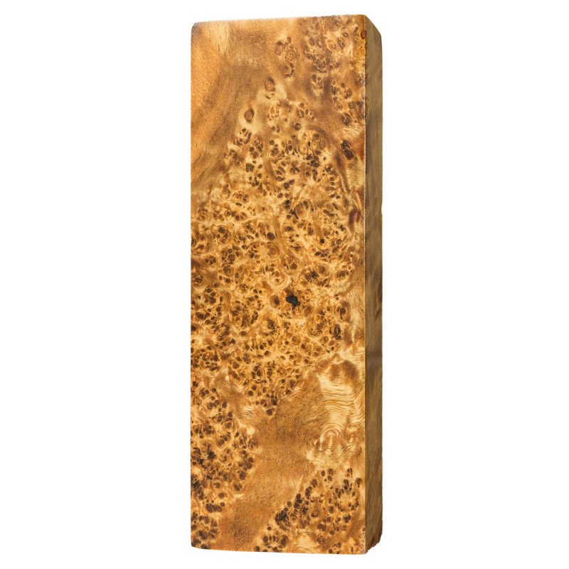 Premium Stabilized Amboyna burl block