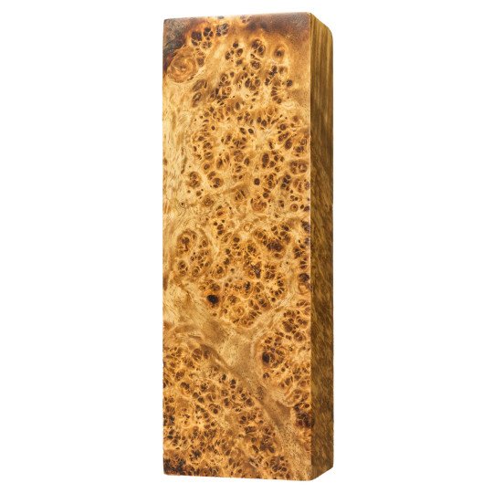 Premium Stabilized Amboyna burl block