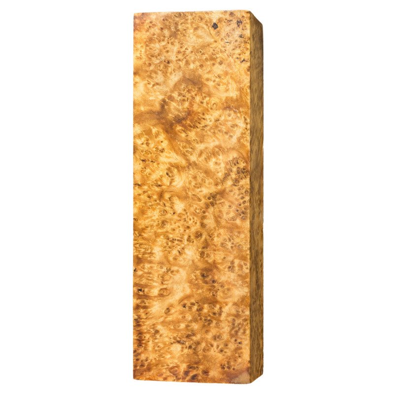 Premium Stabilized Amboyna burl block
