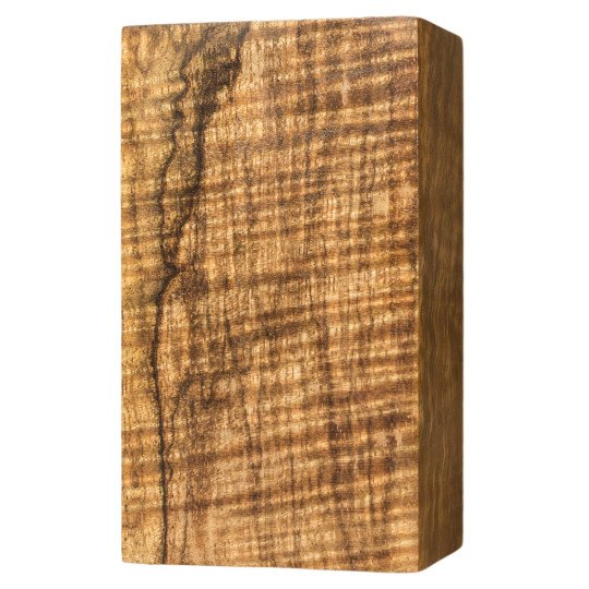 Stabilized Curly Mango Wood Block