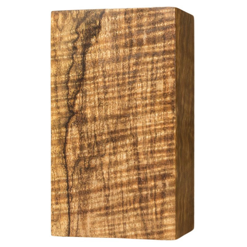 Stabilized Curly Mango Wood Block