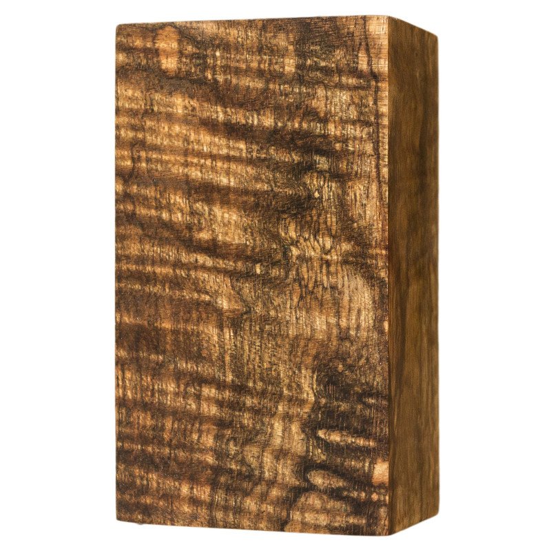 Stabilized Curly Mango Wood Block