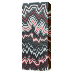 Red-White-Black Micarta