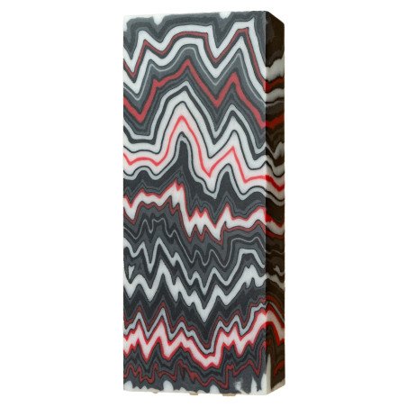 Red-White-Black Micarta