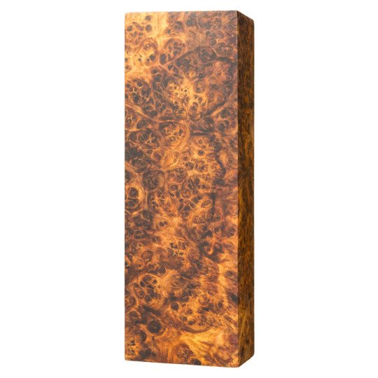 Premium Stabilized Amboyna burl block