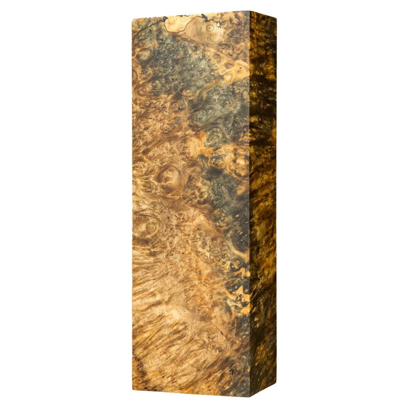 Stabilized Spalted Amboyna burl block