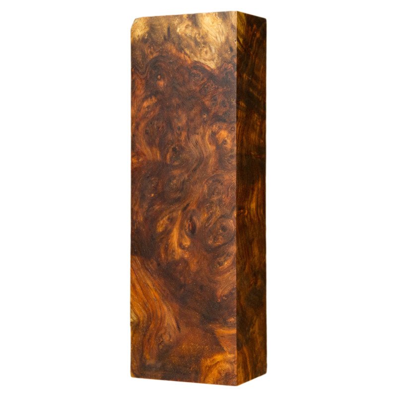 Premium Stabilized Amboyna burl block