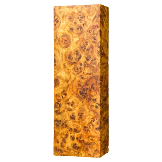 Premium Stabilized Amboyna burl block