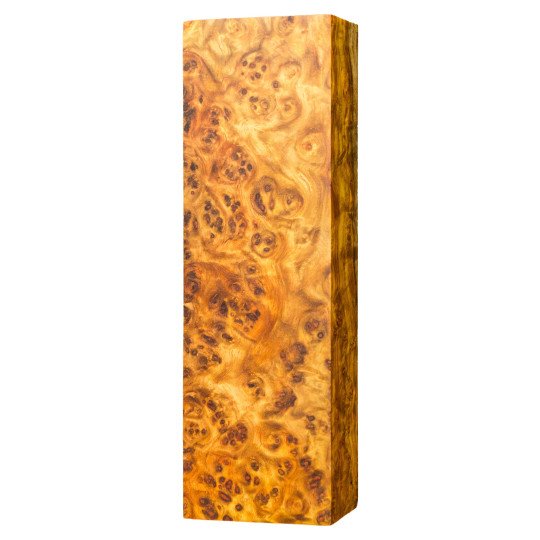 Premium Stabilized Amboyna burl block
