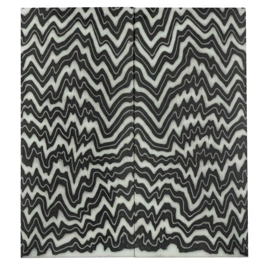 Black-White Micarta Scales