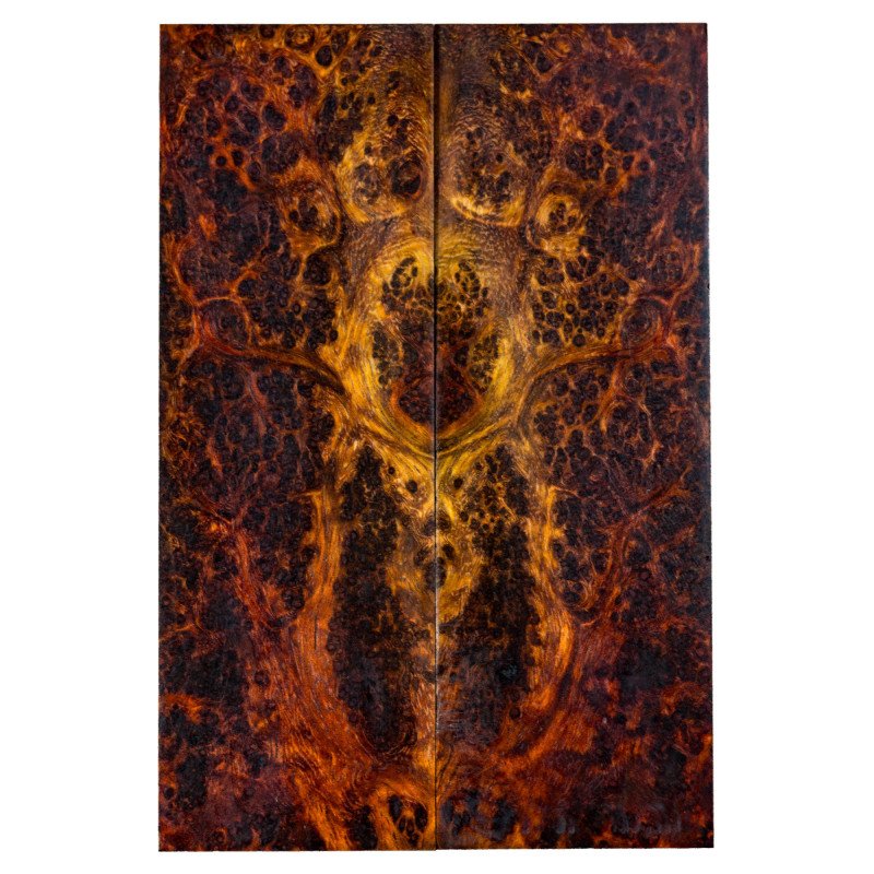 Stabilized Amboyna Burl Scales