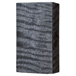 Black stabilized curly Mango wood block