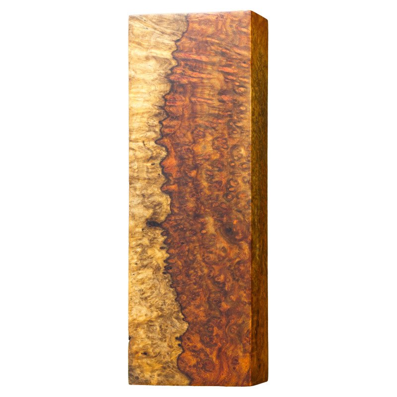 Premium Stabilized Amboyna burl block