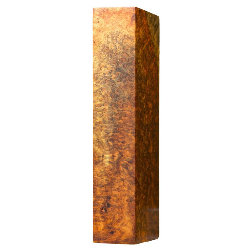 Premium Stabilized Amboyna burl block