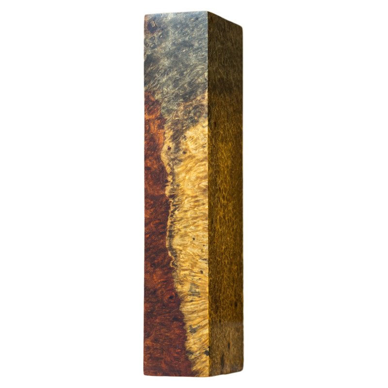 Premium Stabilized Red Amboyna burl block