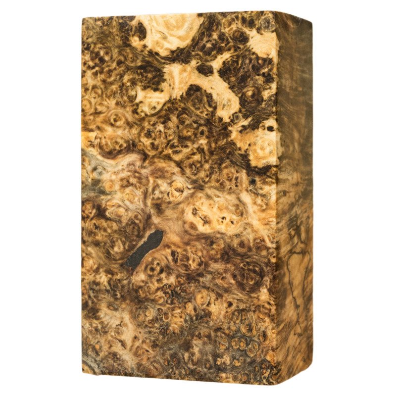 Stabilized Spalted Amboyna burl block